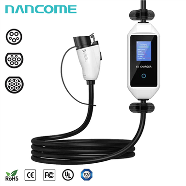 شارژر EV با صفحه نمایش LCD قابل حمل