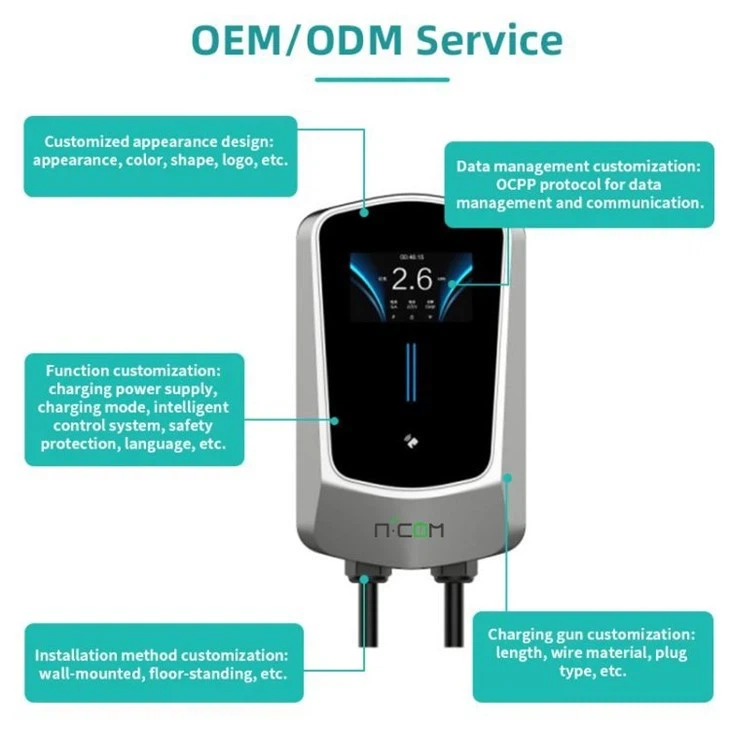 ev charger 44kw ocpp double gun